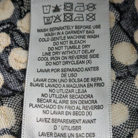 Zim & Zoe Imogen Overlay Tunic Blouse Sheer Black Dotted Top Size 22/24 NWT - Picture 14 of 16